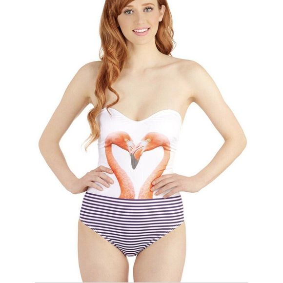 Modcloth Other - High Dive By ModCloth Love Is Wading Bathing Suit